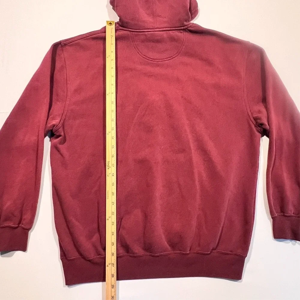 Y2K Texas A&M Hoodie Maroon Red Embroidered Spell Out NCAA VG Imagewear XL READ